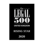 Rising Star Legal 500 UK 2020