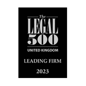 Leading firm in UK by Legal 500 in 2023
