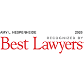 2026 Best Lawyers recognition badge for Amy Hespenheide