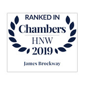 James Brockway ranked in Chambers HNW 2019