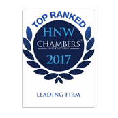 Ranked as leading firm by Chambers HNW in 2017