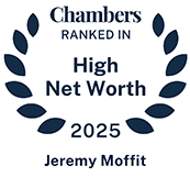 2025 Chambers High Net Worth Guide recognition badge for Jeremy Moffit