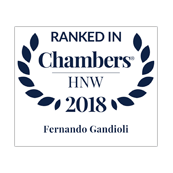 Fernando Gandioli ranked in Chambers HNW 2018