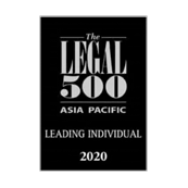 Leading Individual Legal 500 Asia Pacific 2020