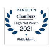 Philip Munro ranked in Chambers HNW 2021