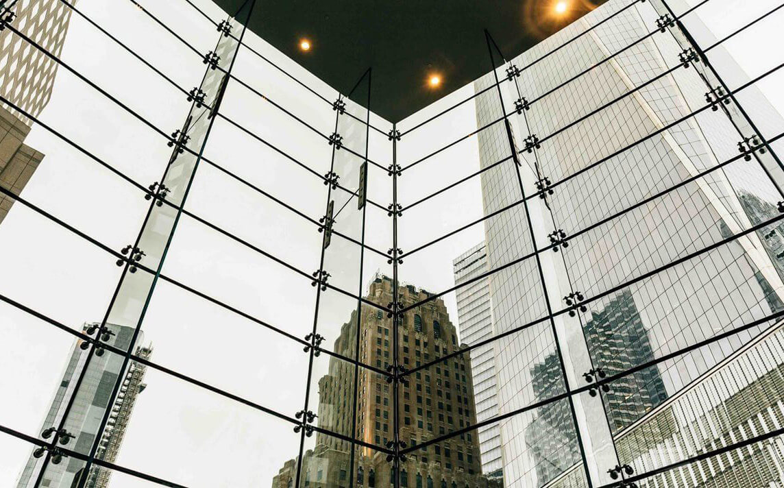 Picture of a glass building