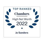 Jo Sanders top ranked in Chambers HNW 2022