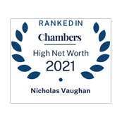 Nicholas Vaughan ranked in Chambers HNW 2021