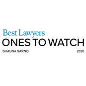 2026 Best Lawyers recognition badge for Shauna Sarno