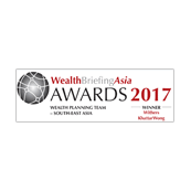 Named winner of WP team in South East Asia by Wealth Briefing Asia Awards in 2017