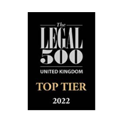 Top tier firm in UK by Legal 500 in 2022