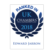Edward Jarron ranked in Chambers UK 2018