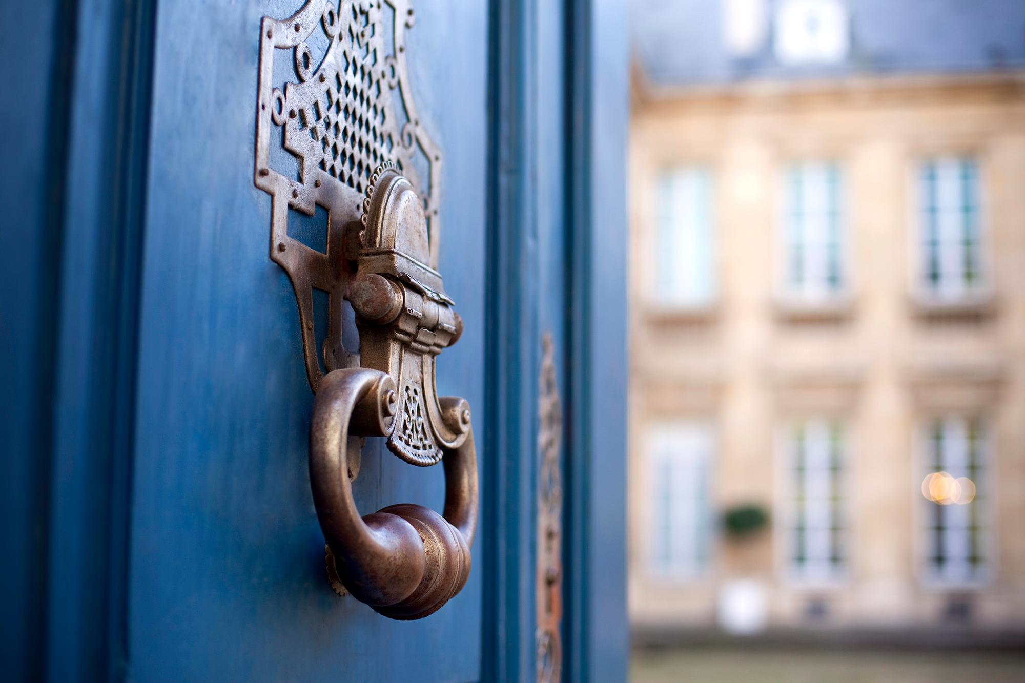 Close-up of door knocker