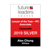 Alex Chung Lawyer Of The Year IFC Associate Silver City wealth Future Leaders Awards 2019