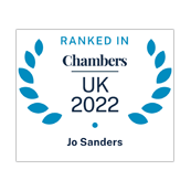 Jo Sanders ranked in Chambers UK 2022