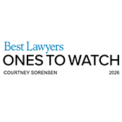 2026 Best Lawyers recognition badge for Courtney Sorenson