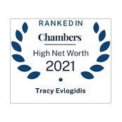 Tracy Evlogidis ranked in Chambers HNW 2021