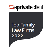 Ranked in top family law firms by ePrivate Client in 2022