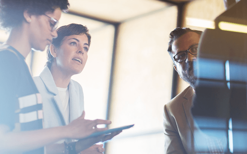 Group of people in business meeting