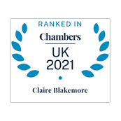Claire Blakemore ranked in Chambers UK 2021