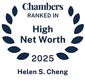 2025 Chambers High Net Worth Guide recognition badge for Helen Cheng