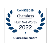 Claire Blakemore ranked in Chambers HNW 2022