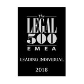 Leading Individual Legal 500 EMEA 2018