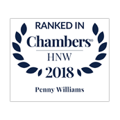 Penelope Warr ranked in Chambers HNW 2018