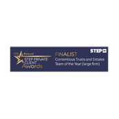 2020 STEP Private Client Awards finalist for contentious trusts and estates team of the year in large firms