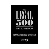 Legal 500 Recommended Lawyer UK 2023