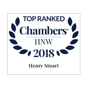 Henry Stuart top ranked in Chambers HNW 2018