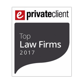 Ranked in top law firms by ePrivate Client in 2017