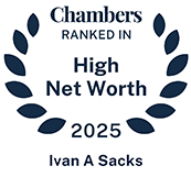 2025 Chambers High Net Worth Guide recognition badge for Ivan Sacks