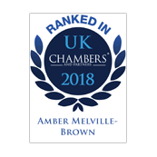 Amber Melville-Brown Ranked in Chambers UK 2018