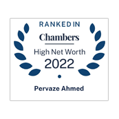Pervaze Ahmed ranked in Chambers HNW 2022