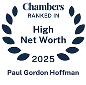 2025 Chambers High Net Worth Guide recognition badge for Paul Gordon Hoffman