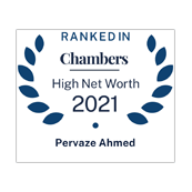 Pervaze Ahmed ranked in Chambers HNW 2021
