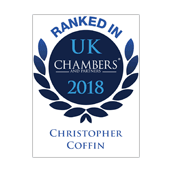 Chris Coffin ranked in Chambers UK 2018