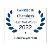 Eleni Polycarpou ranked in Chambers HNW 2022